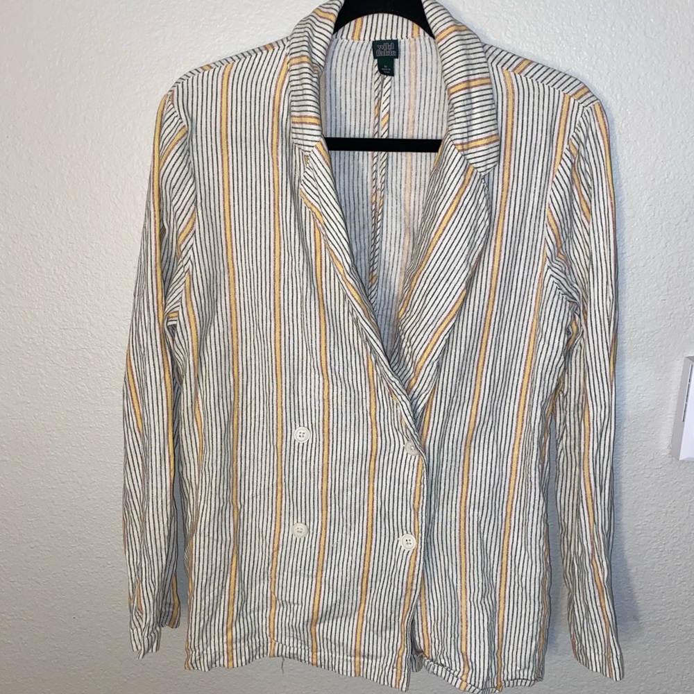 Medium Wild Fable Striped Causal Blazer